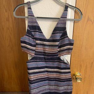 Cutout Striped Dress